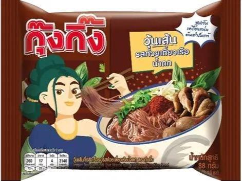 วุ้นเส้นกุ๊งกิ๊ง รสก๋วยเตี๋ยวเรือน้ำตก (แบบซอง 88 กรัม) แพค 4 ซอง ICCSHOPPING