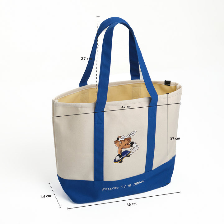 era-won กระเป๋าผ้า Art toy Medium Bag สี Korean cobalt 
