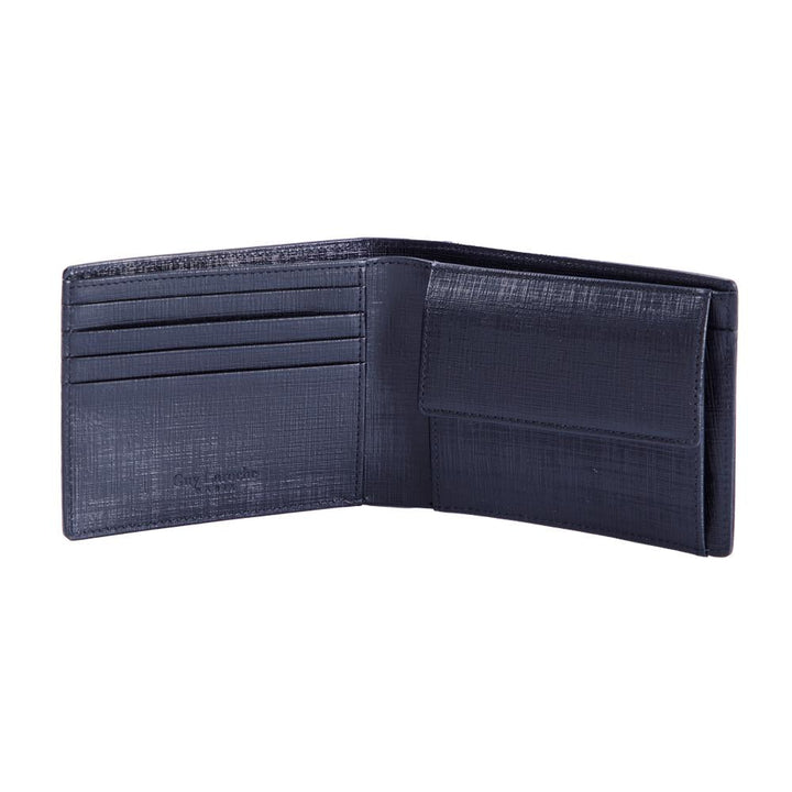Guy Laroche กระเป๋าสตางค์หนังอัดลาย มีช่องใส่เหรียญ สีดำ (BW33622W5BLS1) ICCSHOPPING