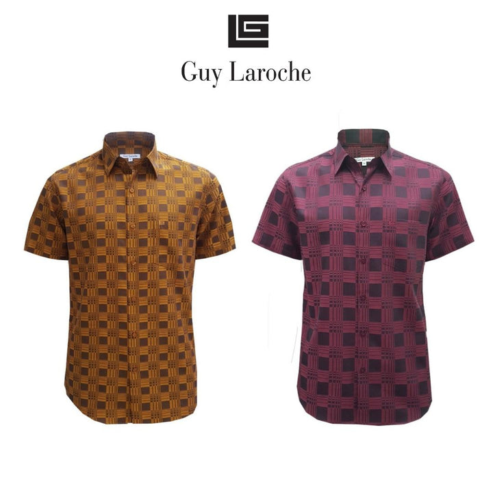 Guy Laroche เสื้อเชิ้ตลำลองแขนสั้น ทรง SLIM FIT รุ่น BAC9203S4 ICCSHOPPING