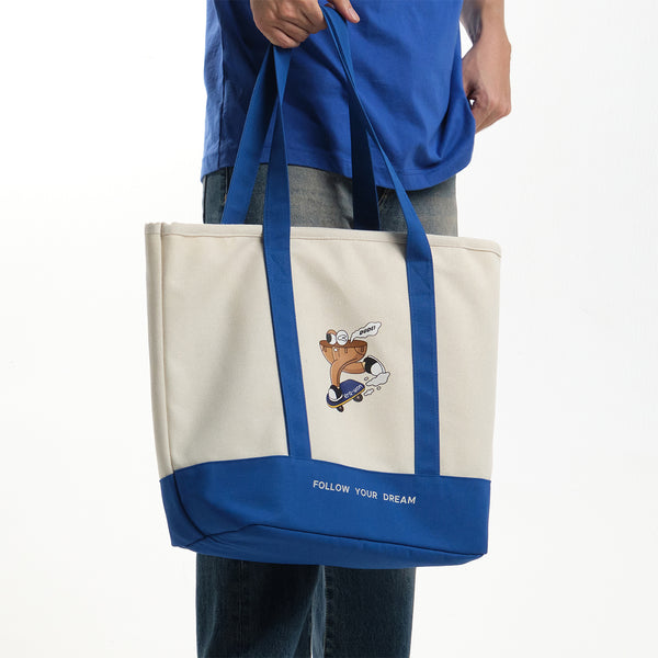 era-won กระเป๋าผ้า Art toy Medium Bag สี Korean cobalt 