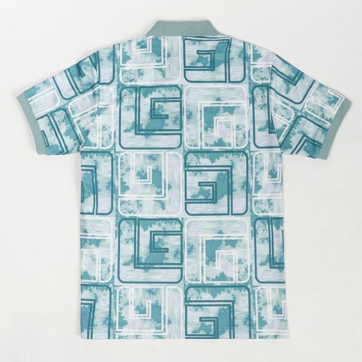 Guy Laroche เสื้อโปโลแขนสั้น สีฟ้า เนื้อผ้า 100% Polyester ทรง Extra FIT รุ่น BKL7302W5BU ICCSHOPPING