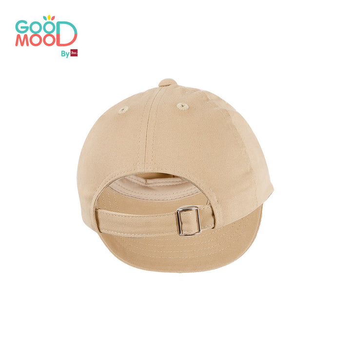Good Mood by bsc หมวกแก๊ปปักโลโก้ GOOD MOOD ด้านข้าง สีเบจ สำหรับเด็กอายุ 3-8 ปี ผ้าทวิล ICCSHOPPING