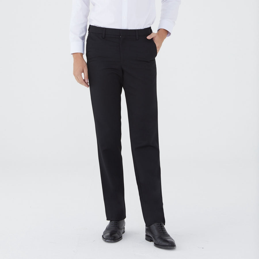ARROW กางเกงทำงาน ปรับเอวได้ ทรง Slim Fit ไม่มีจีบ รุ่น Easy Move MECS8A6-BL 