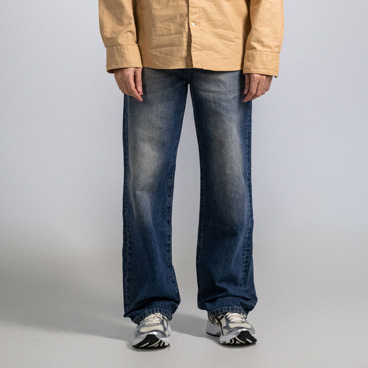 era-won กางเกงยีนส์ทรง Baggy Denim Comfy Loose Baggy สี Slam Wash 