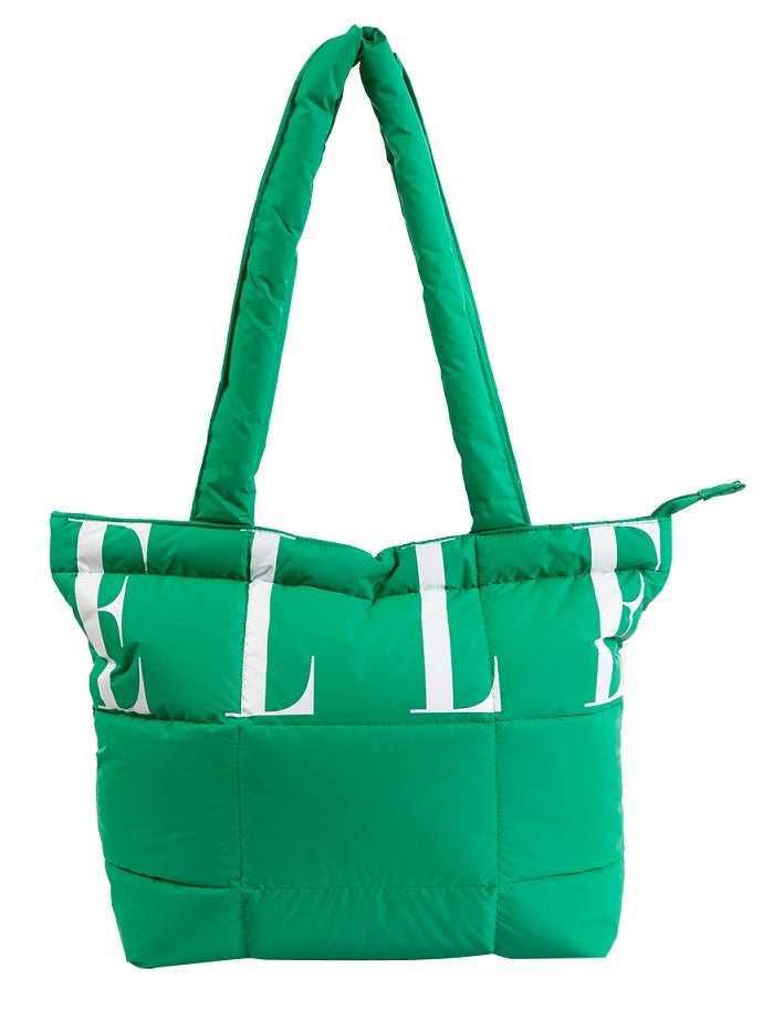 ELLE HOMME BAG กระเป๋าผ้า Puffy Bag Marshmallow Collection  ใบใหญ่  รุุ่น H8H011 