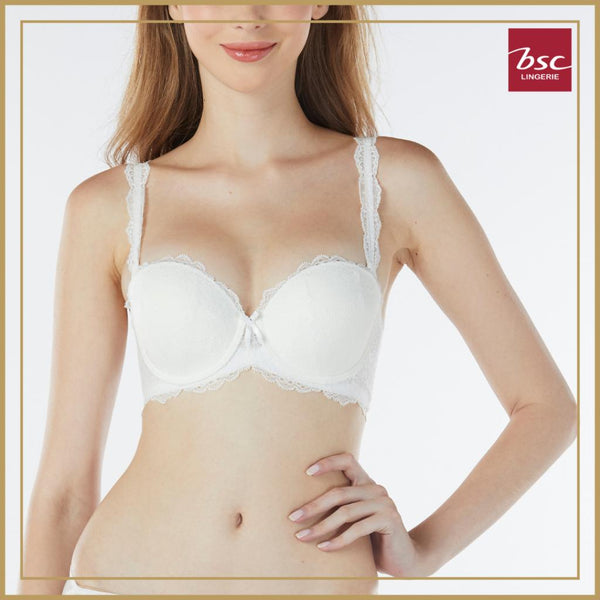 BSC Lingerie ชุดชั้นในลูกไม้เซ็กซี่ มีโครง รูปแบบเสริม Pad Molded Bra มีให้เลือก 3 สี - BB6640 ICCSHOPPING