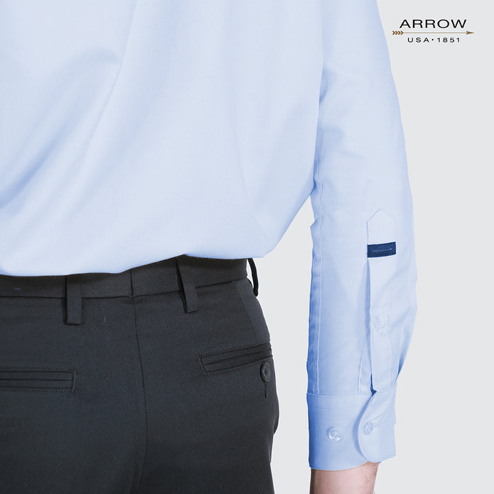 ARROW เสื้อเชิ้ต Non Iron แขนยาว ทรง Comfort Fit สีฟ้า MACC763S4BSBU 