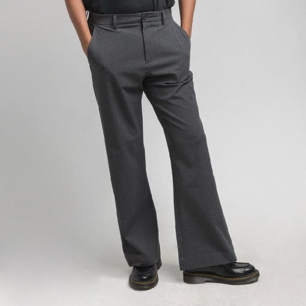 era-won กางเกงขายาว รุ่น Semi - Flare Monotone สี Timeless Grey