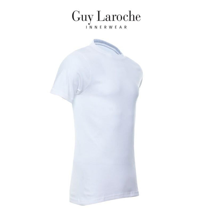 Guy Laroche เสื้อ T-Shirt ผ้า 100% Cotton คอกลมเนื้อแน่นนุ่มสบาย รุ่น(JVU2401R4) ICCSHOPPING