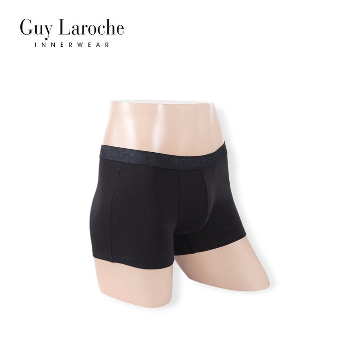 (NEW) Guy Laroche กางเกงในชาย ทรงTrunks สัมผัสนุ่ม กระชับ สวมใส่สบาย แพ็ค 2 ตัว สีดำ (JUU4501R5BL) ICCSHOPPING