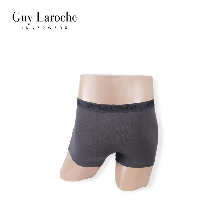 (NEW) Guy Laroche กางเกงในชาย ทรงTrunks สัมผัสนุ่ม กระชับ สวมใส่สบาย แพ็ค 2 ตัว สีเทา (JUU4501R5GY) ICCSHOPPING