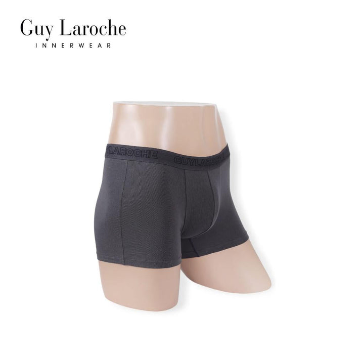 (NEW) Guy Laroche กางเกงในชาย ทรงTrunks สัมผัสนุ่ม กระชับ สวมใส่สบาย แพ็ค 2 ตัว สีเทา (JUU4501R5GY) ICCSHOPPING