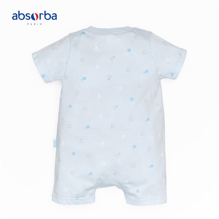 แอ็บซอร์บา ชุดหมีสั้น สำหรับเด็กอายุ 3 -12 เดือน สีฟ้า คอลเลคชั่น Petit Ours ICCSHOPPING