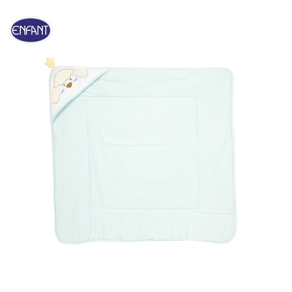 ENFANT (อองฟองต์) ผ้าห่อตัวบุใยผ้าลายน้องแกะ ผ้าคอตตอน 100% ขนาด 30x30 นิ้ว