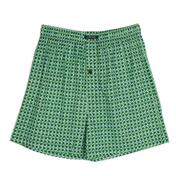 ARROW BOXER SHORTS กางเกงบ๊อกเซอร์ชาย พิมพ์ลาย สีเขียว MXWX115 