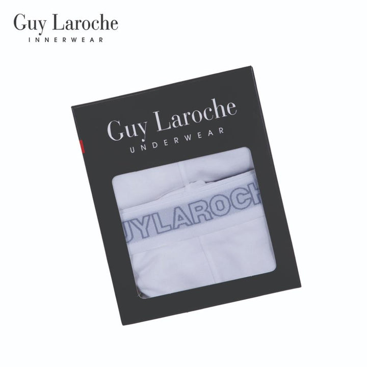 (NEW) Guy Laroche กางเกงในชาย สัมผัสนุ่ม กระชับ สวมใส่สบาย แพ็ค 2 ตัว สีขาว รุ่น JUS4501R5WH ICCSHOPPING