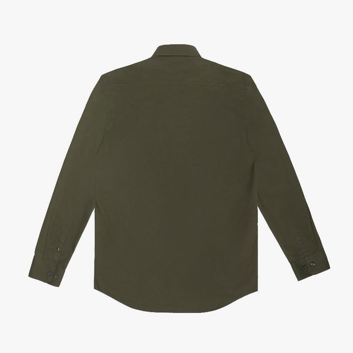 Guy Laroche เสื้อเชิ้ต PET แขนยาว สีเขียวเข้ม ทรง SLIM FIT รุ่น BAB6200W5DR ICCSHOPPING