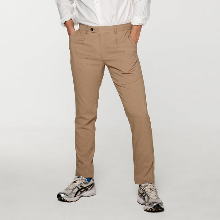 era-won กางเกง รุ่น Luxury details V3 ทรง Skinny Crop สี Beige 