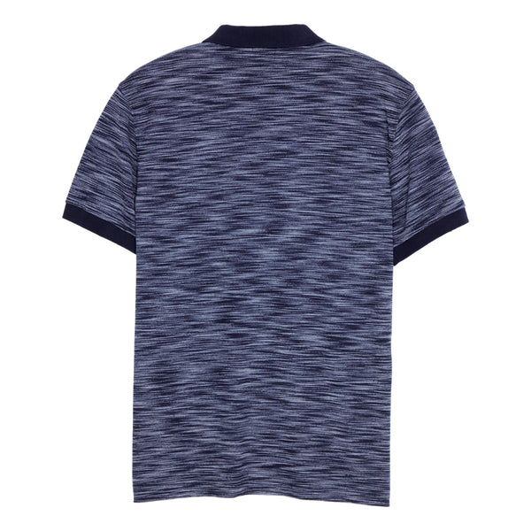 ARROW POLO   เสื้อโปโล ผ้าลาย Slub ทรง Smart  สีกรม MPCM934-NV 