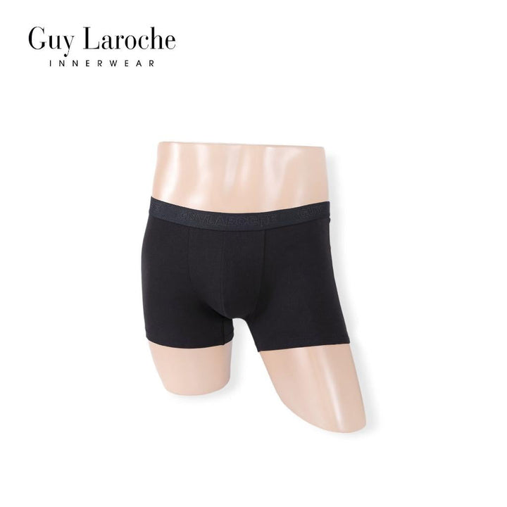 (NEW) Guy Laroche กางเกงในชาย ทรงTrunks สัมผัสนุ่ม กระชับ สวมใส่สบาย แพ็ค 2 ตัว สีดำ (JUU4501R5BL) ICCSHOPPING