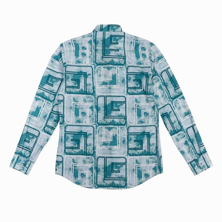 Guy Laroche เสื้อเชิ้ตแขนยาว สีฟ้า ผ้า 100% Polyester ทรง SLIM FIT รุ่น BAB7200W5BU ICCSHOPPING