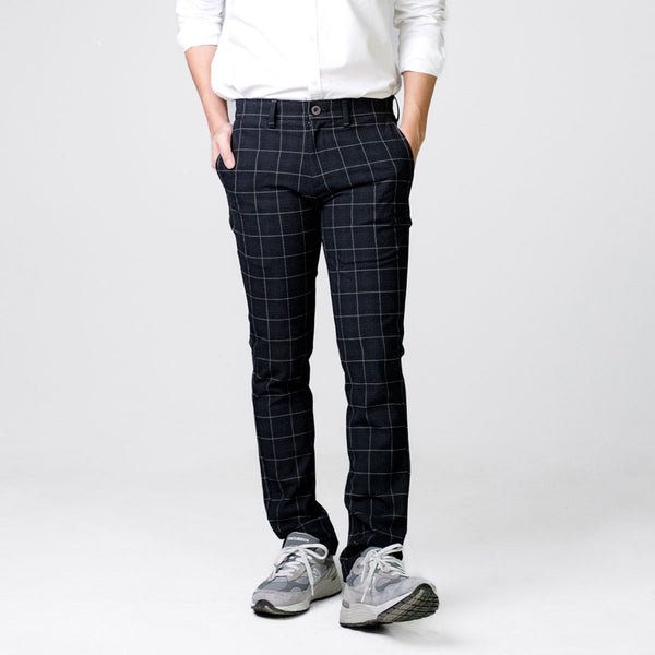era-won กางเกงสแลคขายาว Workday Monotone Festive สี Black Rock 