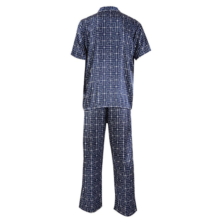 Guy Laroche ชุดนอนผ้าซาติน คอปก แขนสั้น ขายาว พิมพ์ลาย รุ่น JPP7522W4 ICCSHOPPING