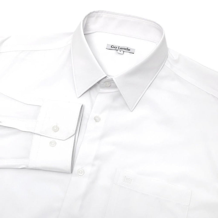 Guy Laroche เสื้อเชิ้ตแขนยาว สีขาว สัมผัสนุ่ม ใส่สบาย ทรง SLIM FIT รุ่น BAB6250P5WH ICCSHOPPING