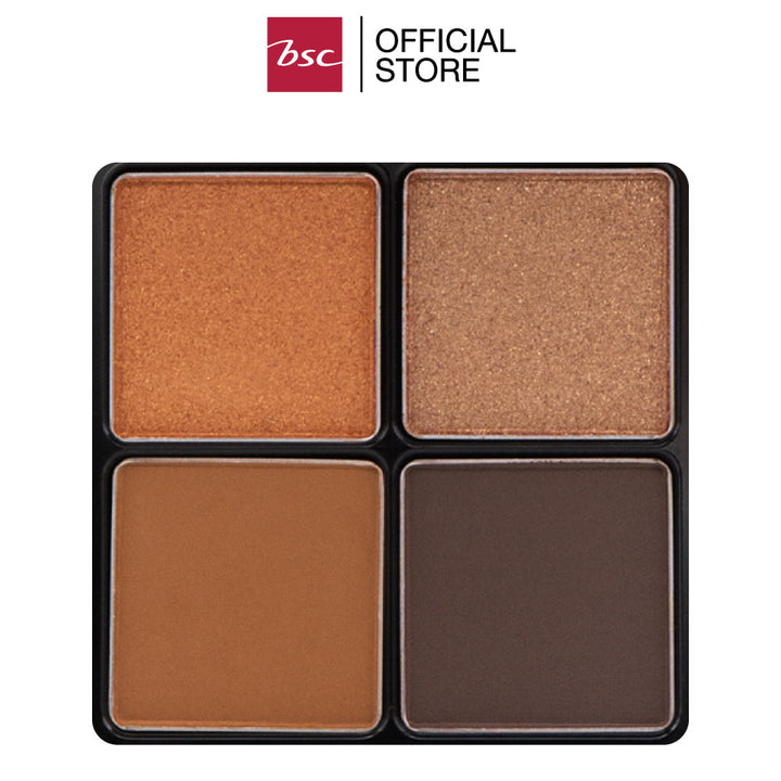 BSC AUTHENTIQ BIO SHIMMER&MATTE QUAD EYE PALETTEบีเอสซี ออเธนทิค ไบโอ ชิมเมอร์&แมทท์ ควอด อาย พาเล็ท อายชาโดว์มาพร้อมทั้งเนื้อแบบชิมเมอร์และแมทท์ เม็ดสีมีเนื้อสัมผัสที่นุ่มละมุน ช่วยให้เนื้ออายแชโดว์เนียนละอียด ICCSHOPPING