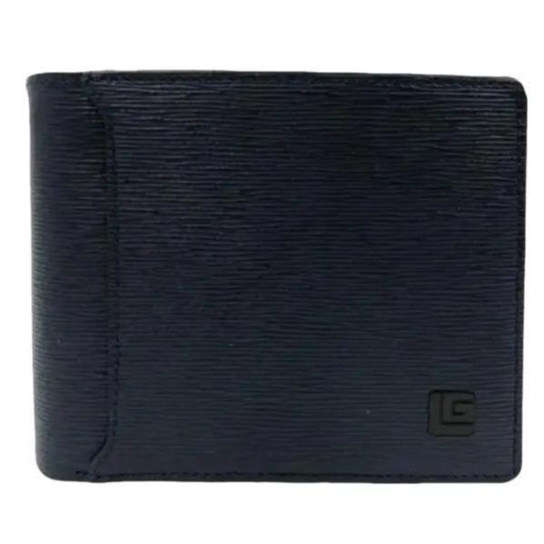 Guy Laroche กระเป๋าสตางค์หนังแท้ อัดลายซาเฟียโน  พับสั้นสามทาง สีน้ำเงิน รุ่น ZELIE  (BW34513S5NVS1) ICCSHOPPING