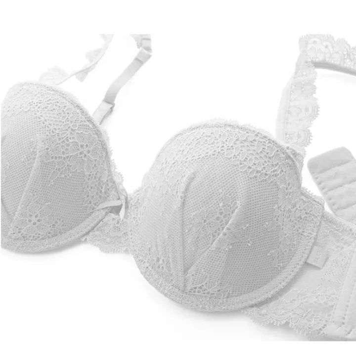 ELLE lingerie Molded bra ยกทรงรูปแบบครึ่งเต้าสายบ่าแต่งลูกไม้ถอดได้ - LB6565 Elle