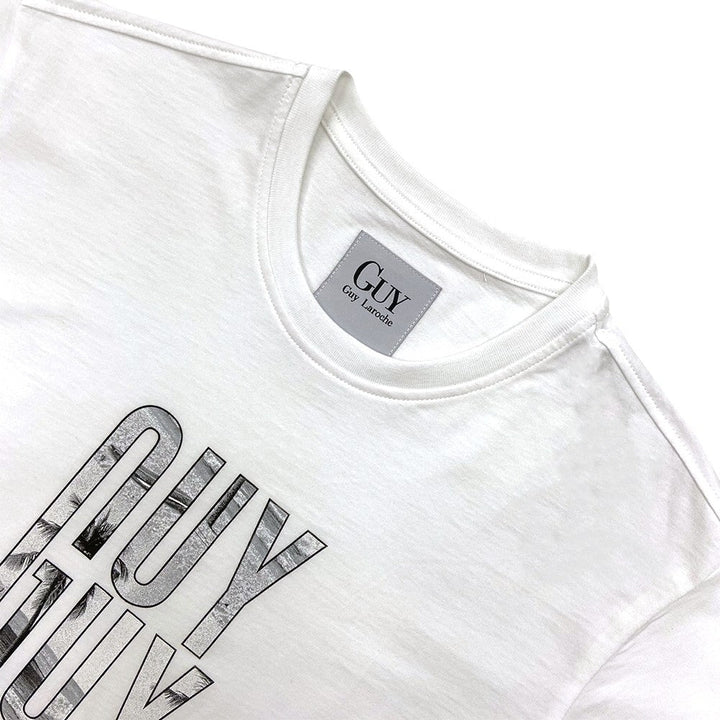 Guy Laroche เสื้อยืดสกรีนลายรองเท้า เนื้อผ้า Cotton100% Guy Laroche