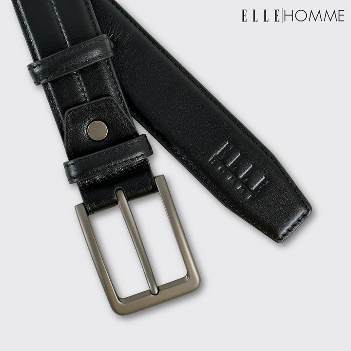 ELLE  HOMME  เข็มขัดหนังวัวแท้ สำหรับผู้ชาย H8400322 ELLE HOMME