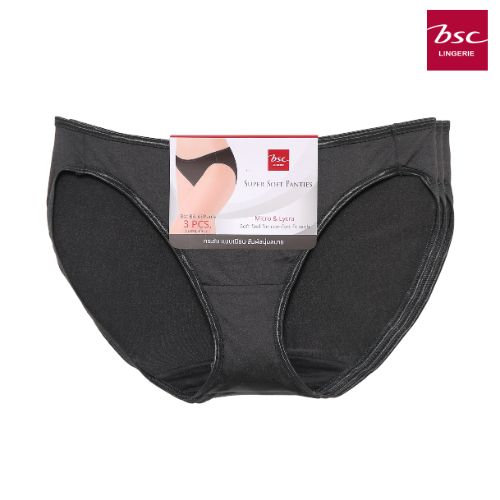BSC LINGERIEกางเกงในเบสิค basic bikini แพ็ค 3 ชิ้น pack 3 pcs. BU3624 BSC Lingerie
