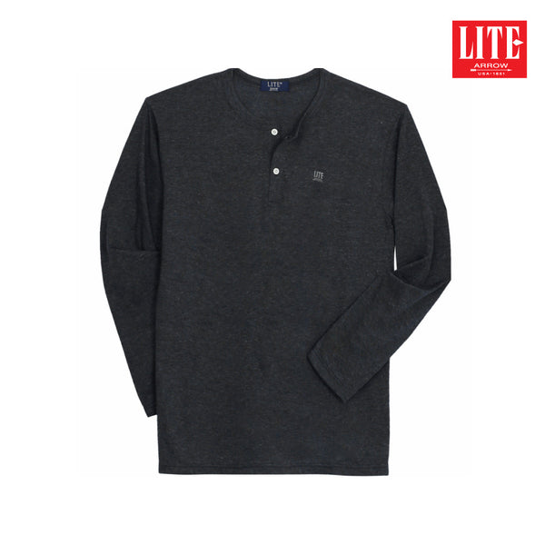 ARROW LITE T-SHIRT  เสื้อยืด แขนยาว คอกลม เนื้อผ้านุ่ม ใส่สบาย 1 Pack 3 ตัว ดำ เทา กรมท่า Arrow Lite