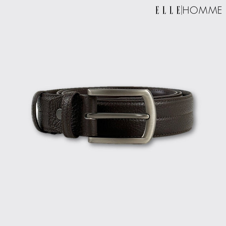 ELLE  HOMME  เข็มขัดหนังวัวแท้ สำหรับผู้ชาย H8400222 ELLE HOMME