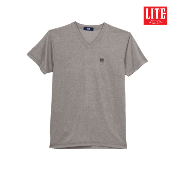 ARROW LITE T-SHIRT เสื้อยืด แขนสั้น คอวี  ไร้ตะเข็บข้าง ใส่แล้วเย็นสบาย SET 3 ตัว ขาว เทา น้ำตาลอ่อน Arrow Lite