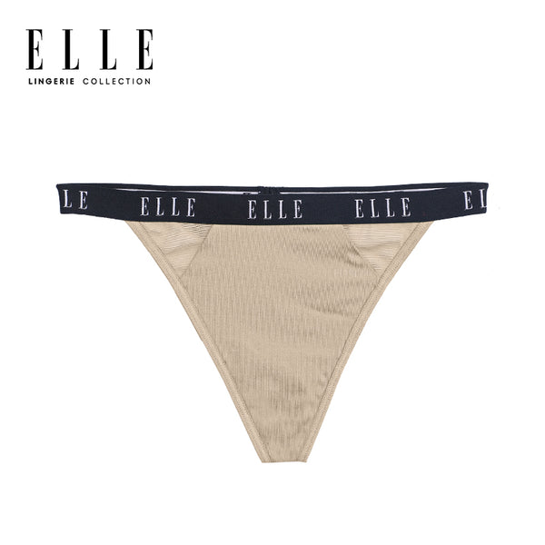 ELLE lingerie กางเกงชั้นในรูปแบบ G-String Lowrise - สีเบจ LU8715