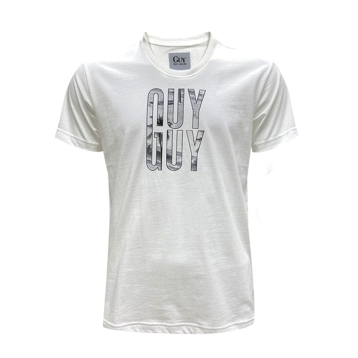 Guy Laroche เสื้อยืดสกรีนลายรองเท้า เนื้อผ้า Cotton100% Guy Laroche