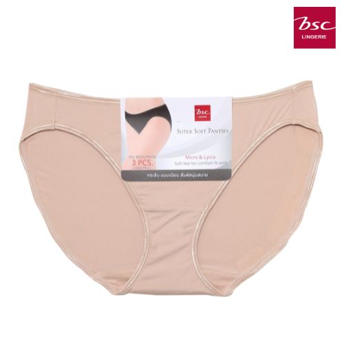 BSC LINGERIEกางเกงในเบสิค basic bikini แพ็ค 3 ชิ้น pack 3 pcs. BU3624 BSC Lingerie