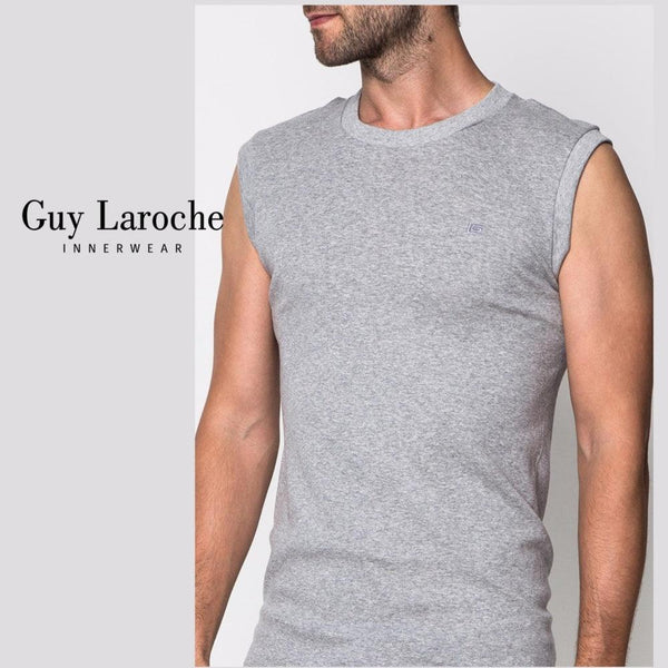 GUY LAROCHE INNERWEAR เสื้อยืด UNDER ROUND-NECK 100% Cotton Guy Laroche