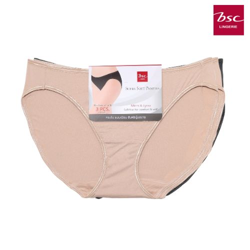 BSC LINGERIEกางเกงในเบสิค basic bikini แพ็ค 3 ชิ้น pack 3 pcs. BU3624 BSC Lingerie