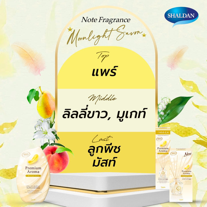 SHALDAN โชชูริกิ พรีเมี่ยมอโรม่า น้ำหอมปรับอากาศสำหรับห้อง ขนาด 400 มล. 
