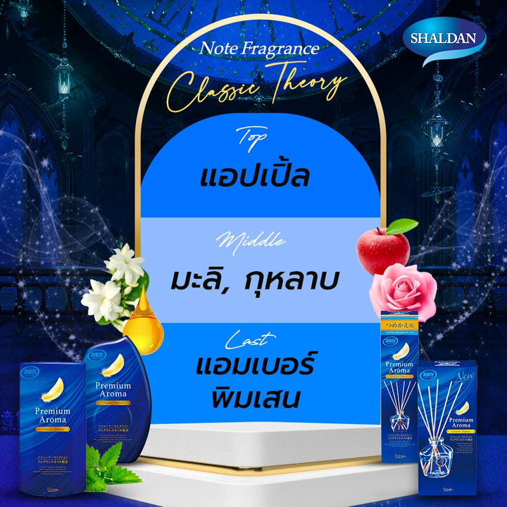 SHALDAN โชชูริกิ พรีเมี่ยมอโรม่า น้ำหอมปรับอากาศสำหรับห้อง ขนาด 400 มล. 