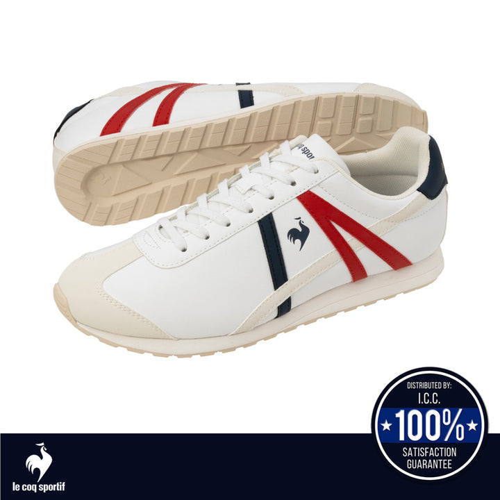 le coq sportif รองเท้าชาย-หญิง รุ่น LCS BERCY CLASSIC สีขาว-กรม-แดง 