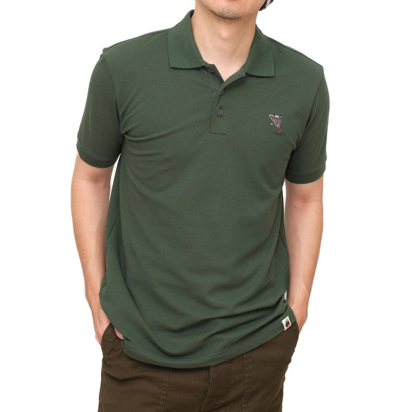 era-won เสื้อโปโลแขนสั้น ทรงสลิม Polo collection “ART TOY" สี Tony Green 