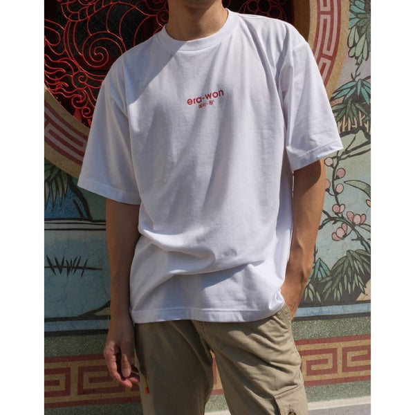 era-won เสื้อ T-Shirt Oversize Screen สี White- Red 