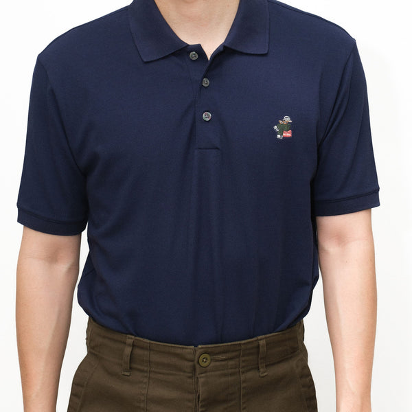 era-won เสื้อโปโลแขนสั้น ทรงสลิม Polo collection “ART TOY" สี Navy 