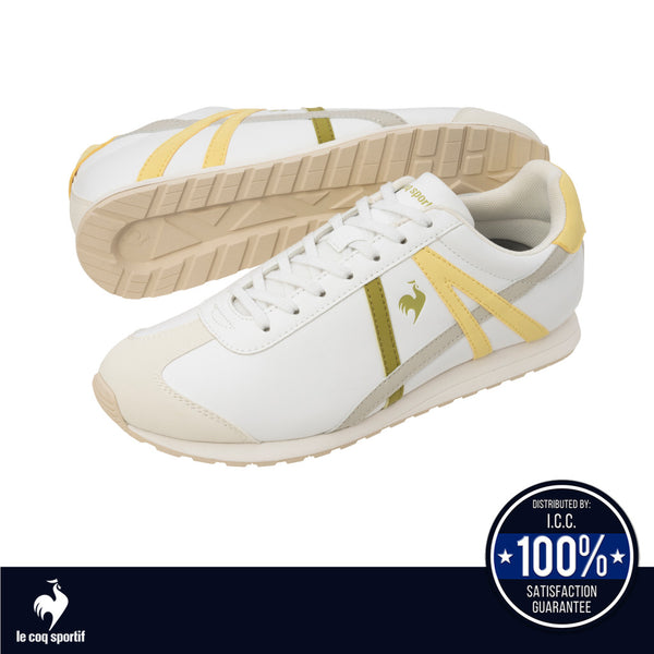 le coq sportif รองเท้าชาย-หญิง รุ่น LCS BERCY CLASSIC สีขาว-เหลือง 